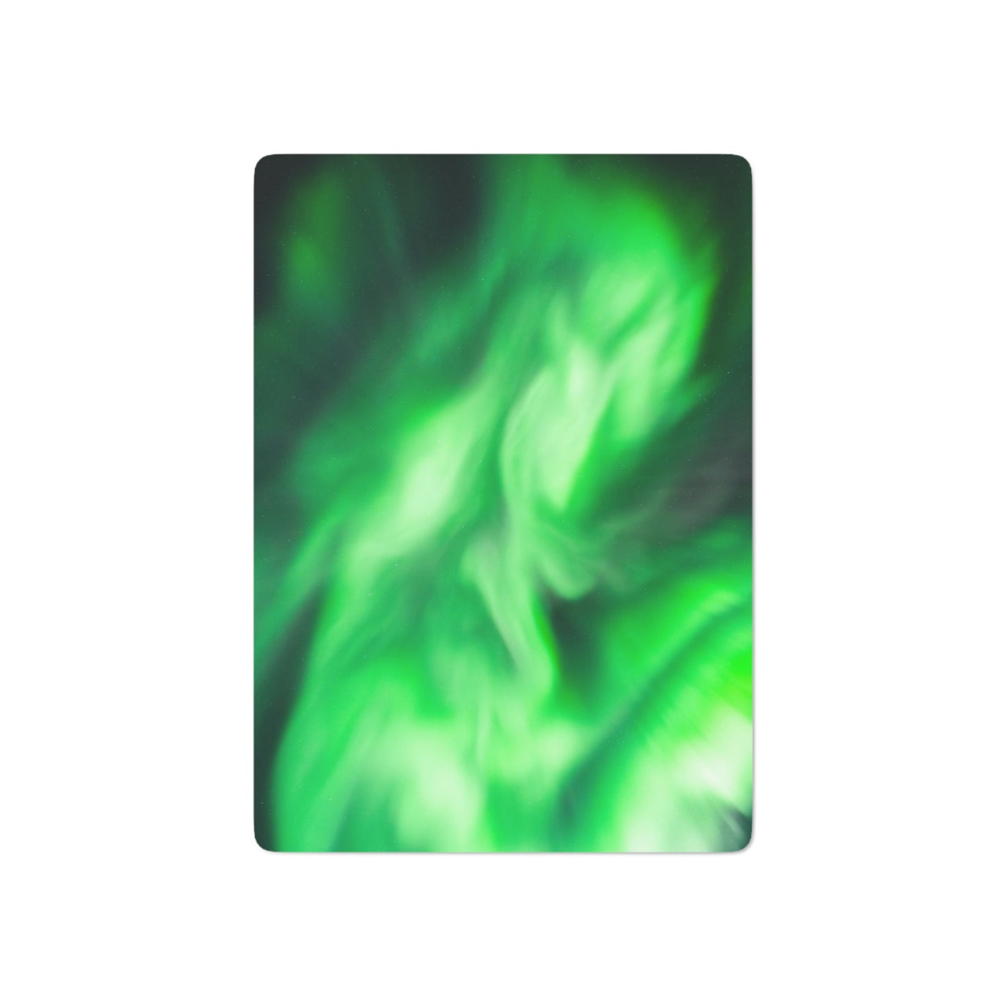 Aurora Borealis Corona Pattern Poker Cards