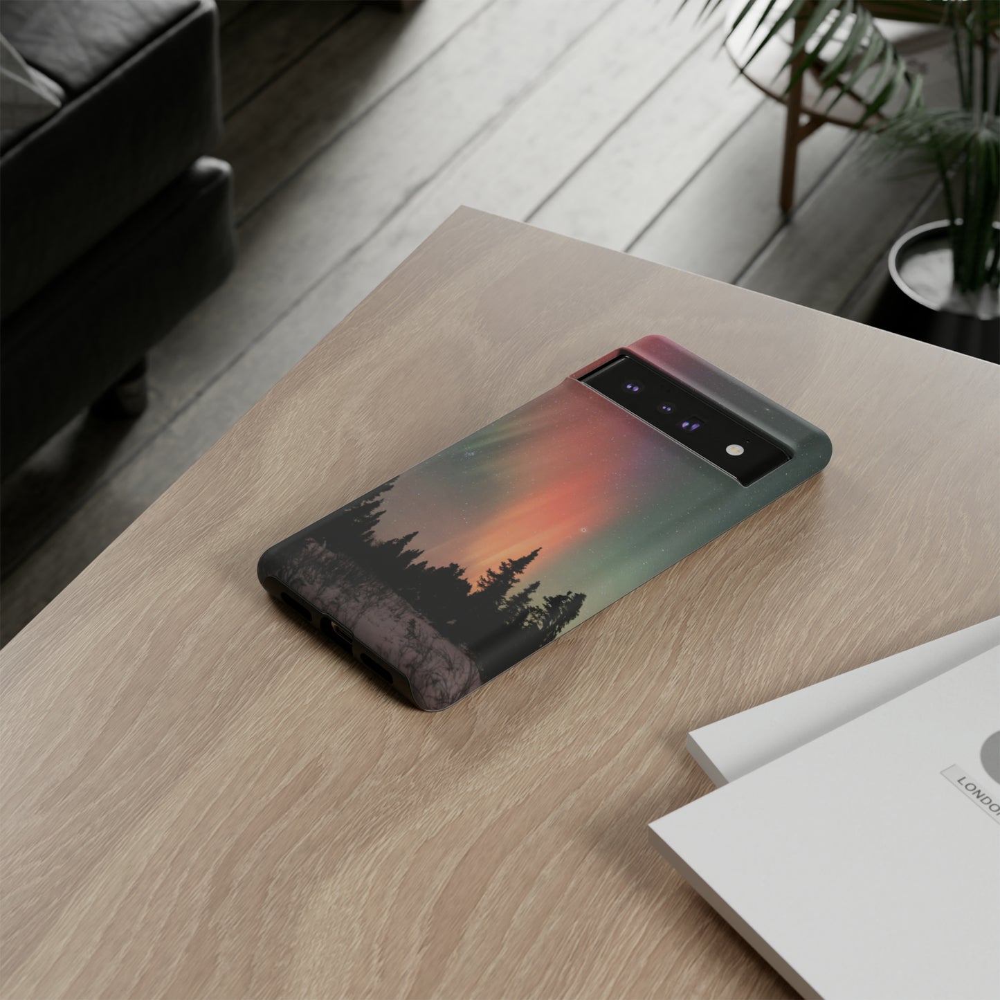 Red Aurora Tough Phone Case