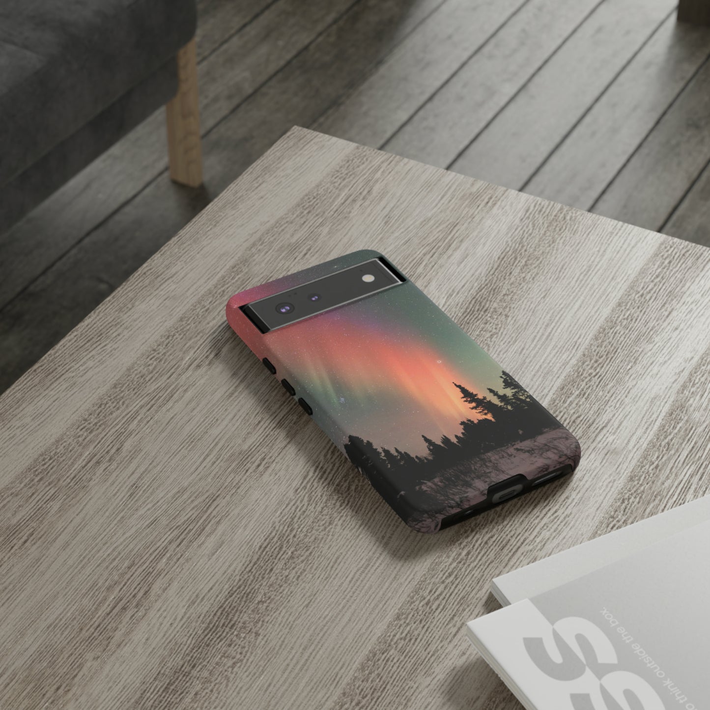 Red Aurora Tough Phone Case