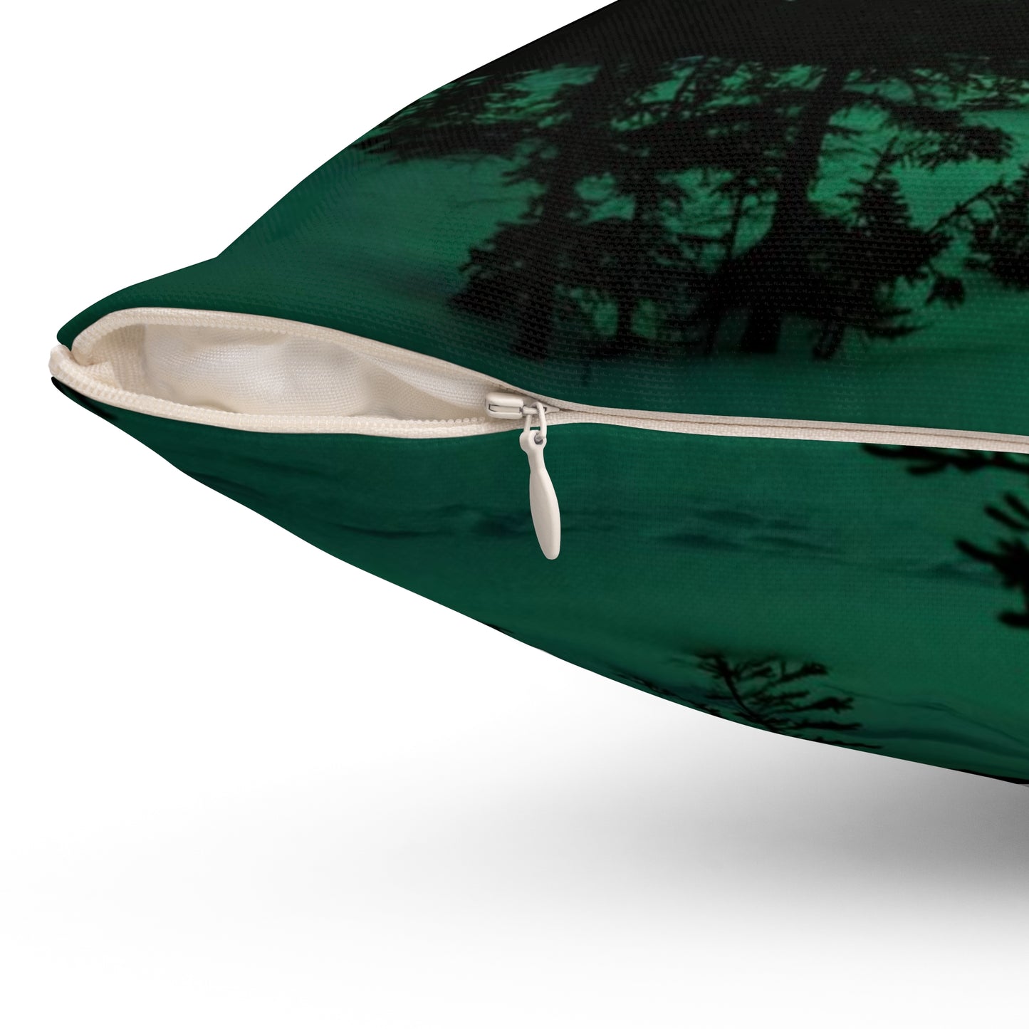 Aurora Borealis Spun Polyester Square Pillow