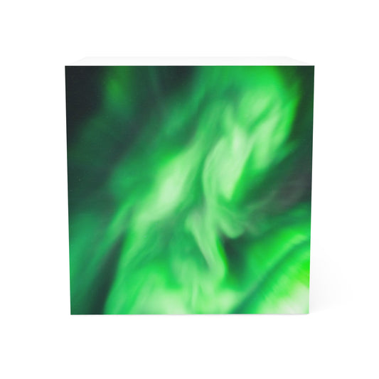 Aurora Borealis Corona Pattern Note Cube