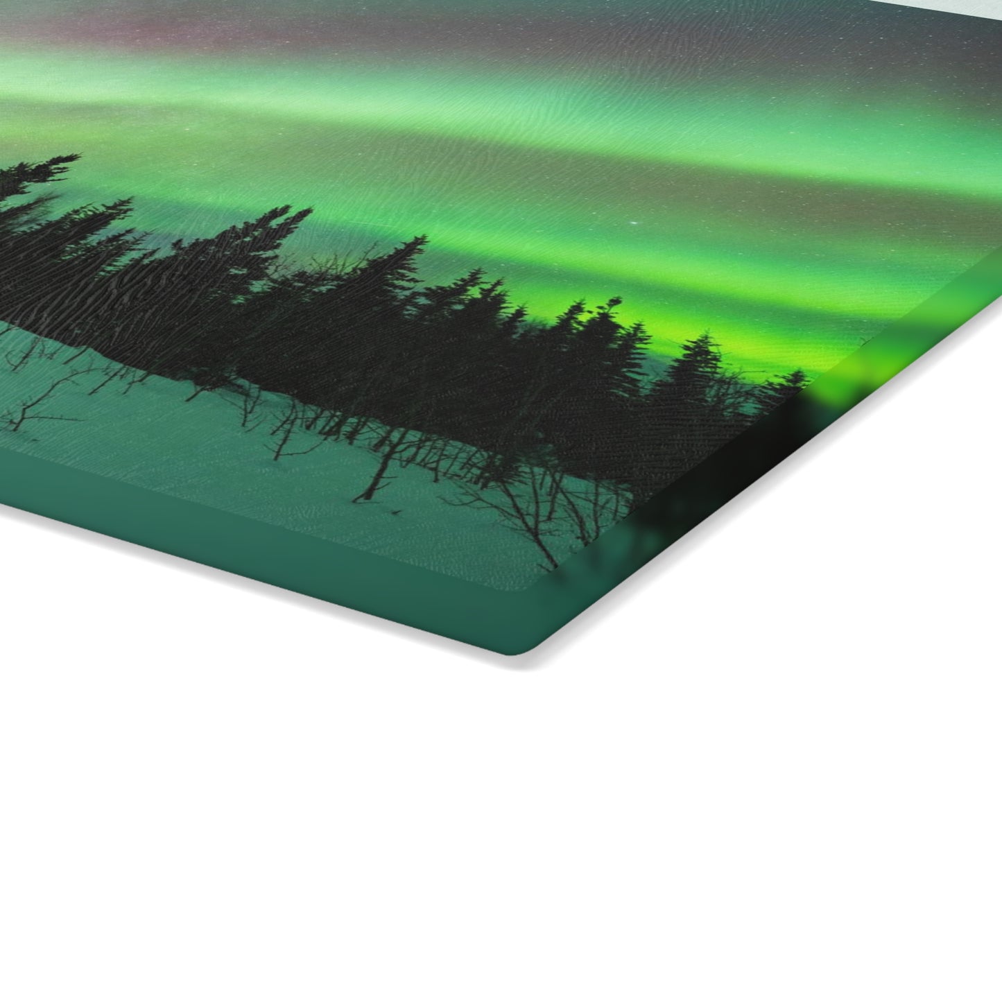 Aurora Borealis Glass Cutting Board