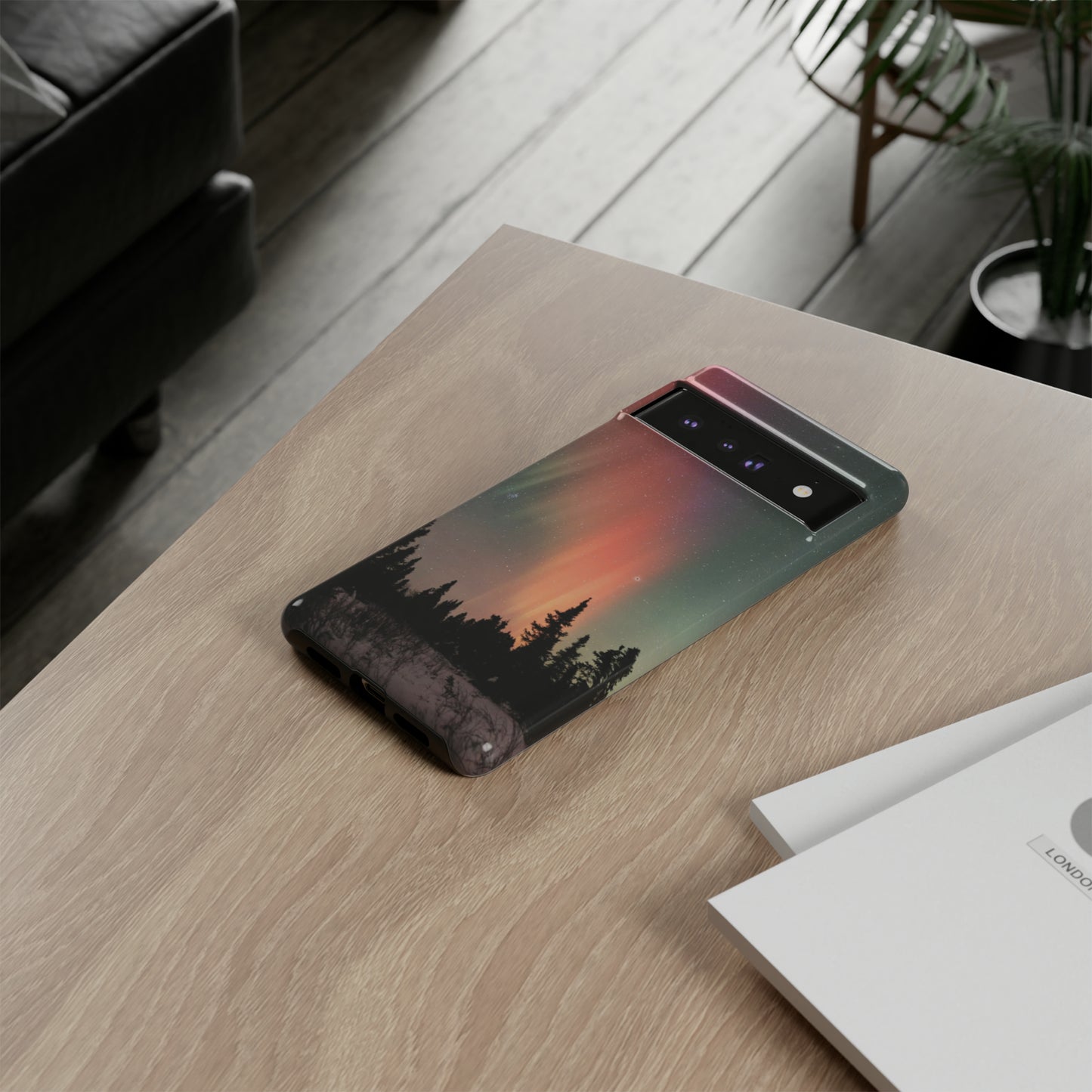 Red Aurora Tough Phone Case