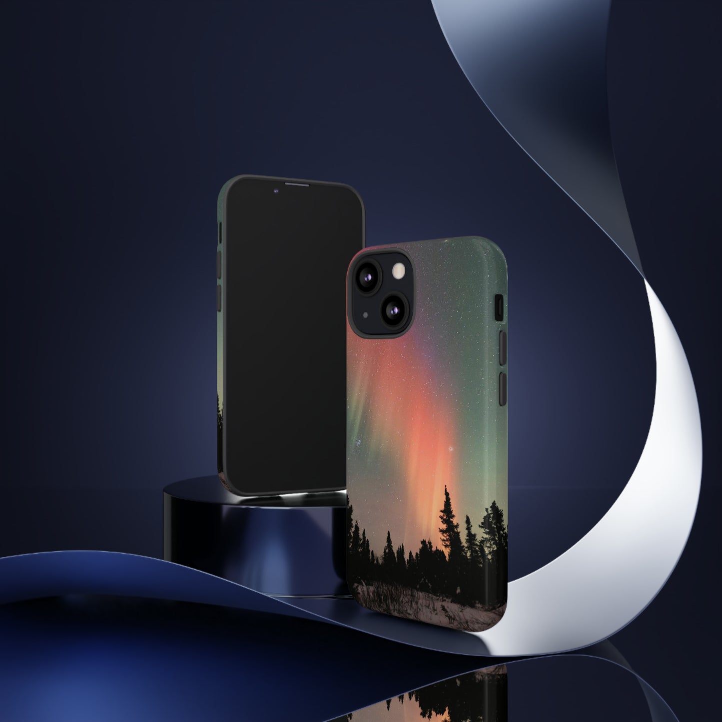 Red Aurora Tough Phone Case