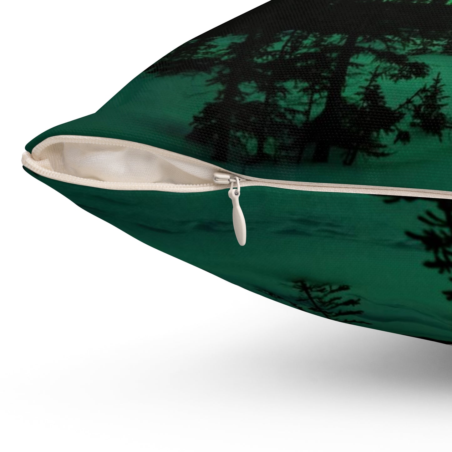 Aurora Borealis Spun Polyester Square Pillow