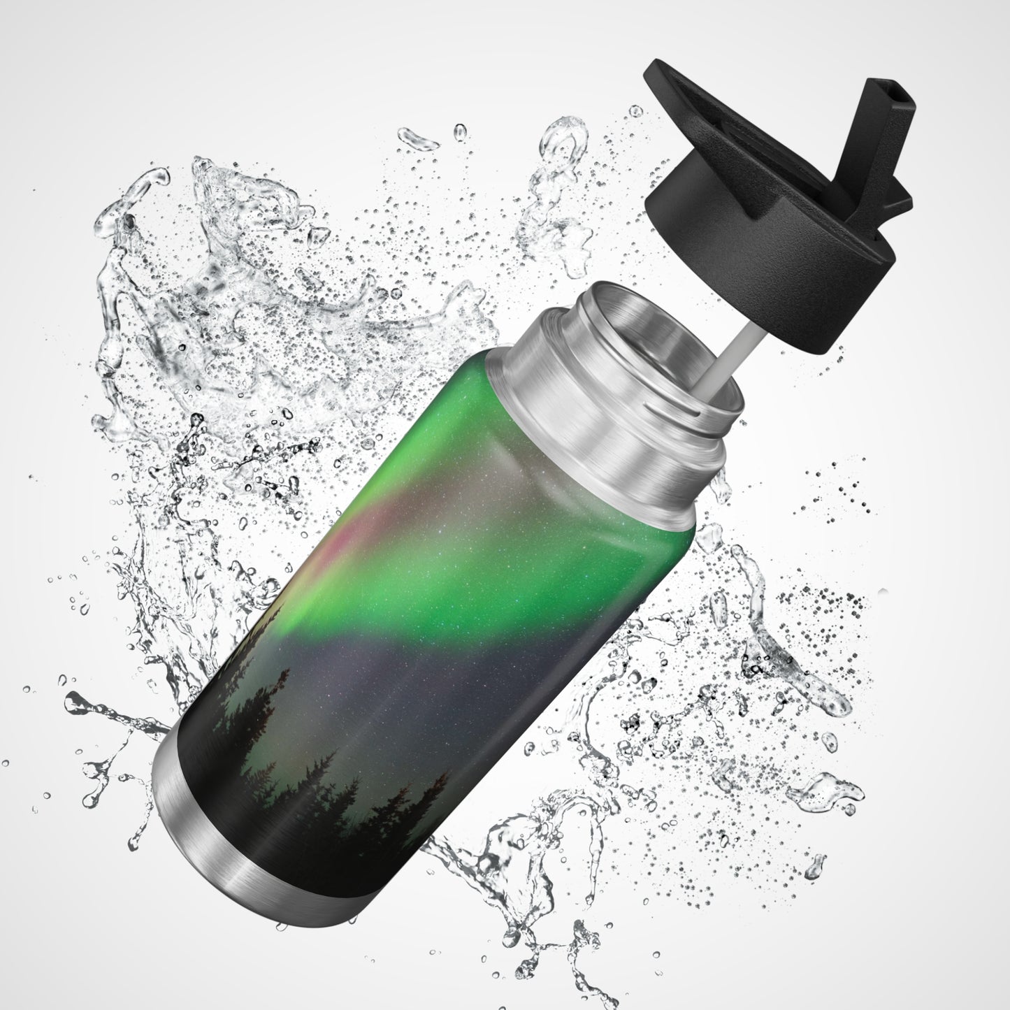Aurora Borealis Gator Tumbler, 32oz
