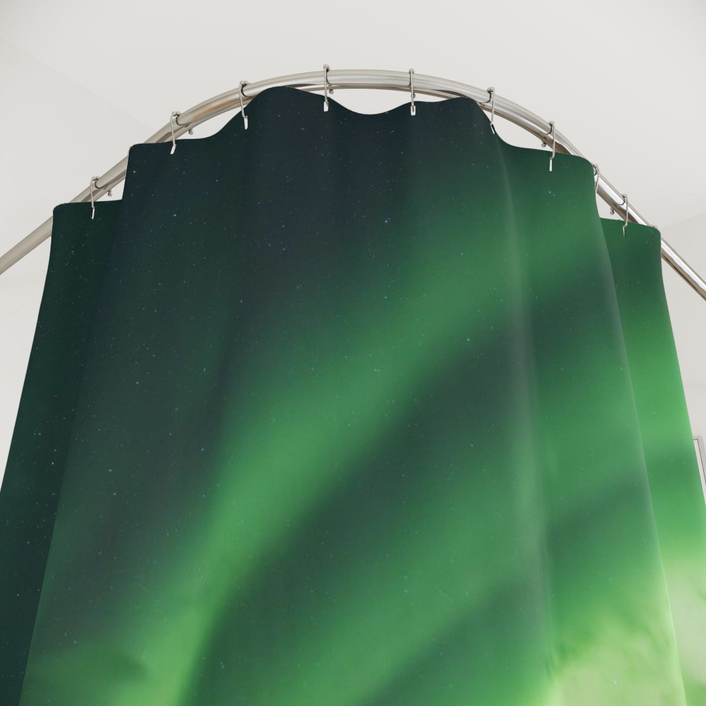 Aurora Borealis Swirl Shower Curtain