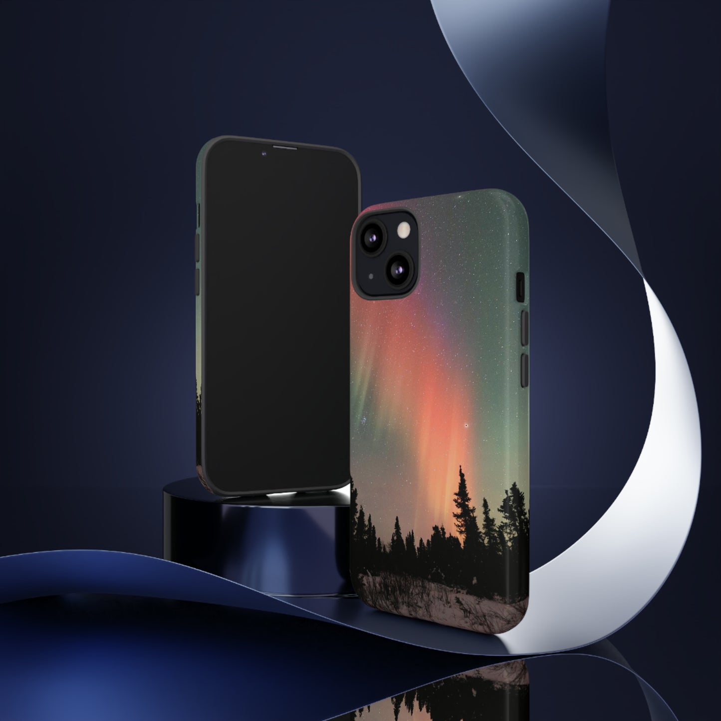 Red Aurora Tough Phone Case