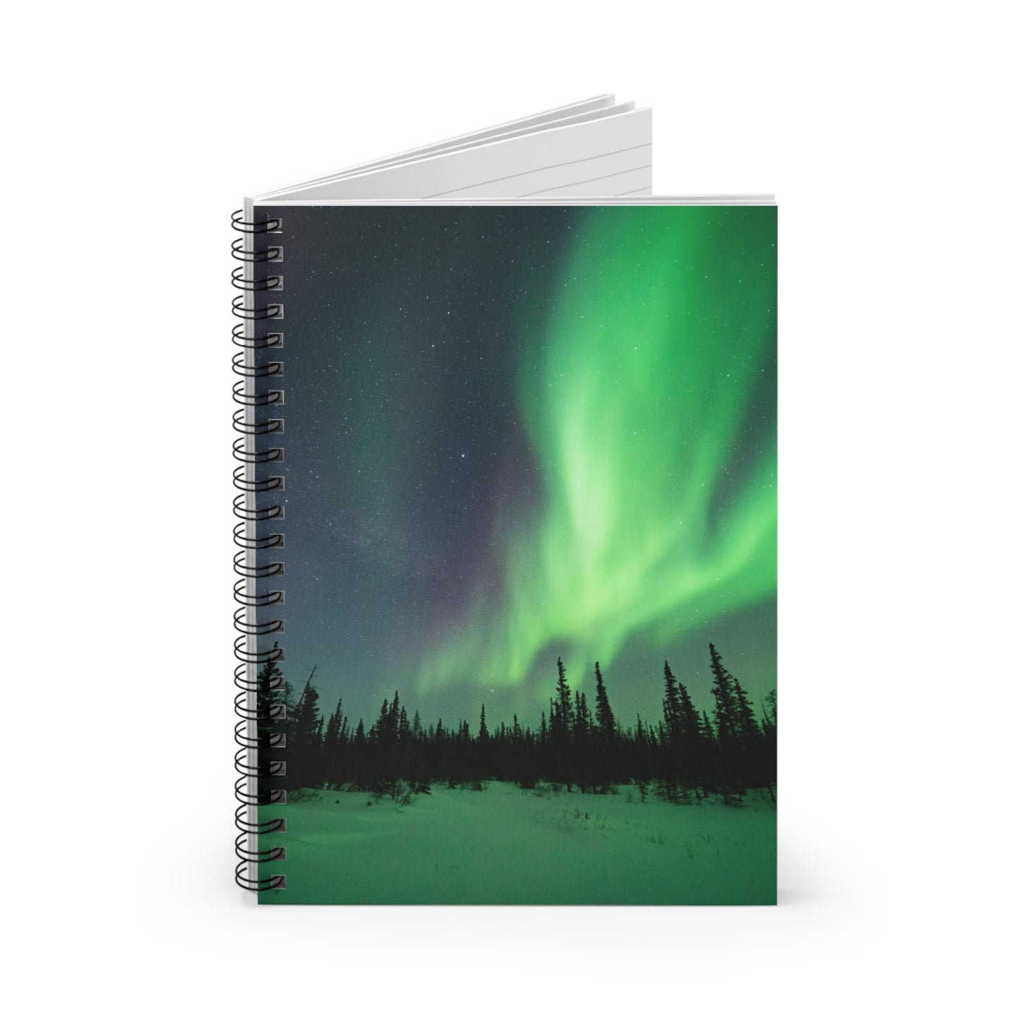 Aurora Borealis Spiral Notebook - Ruled Line