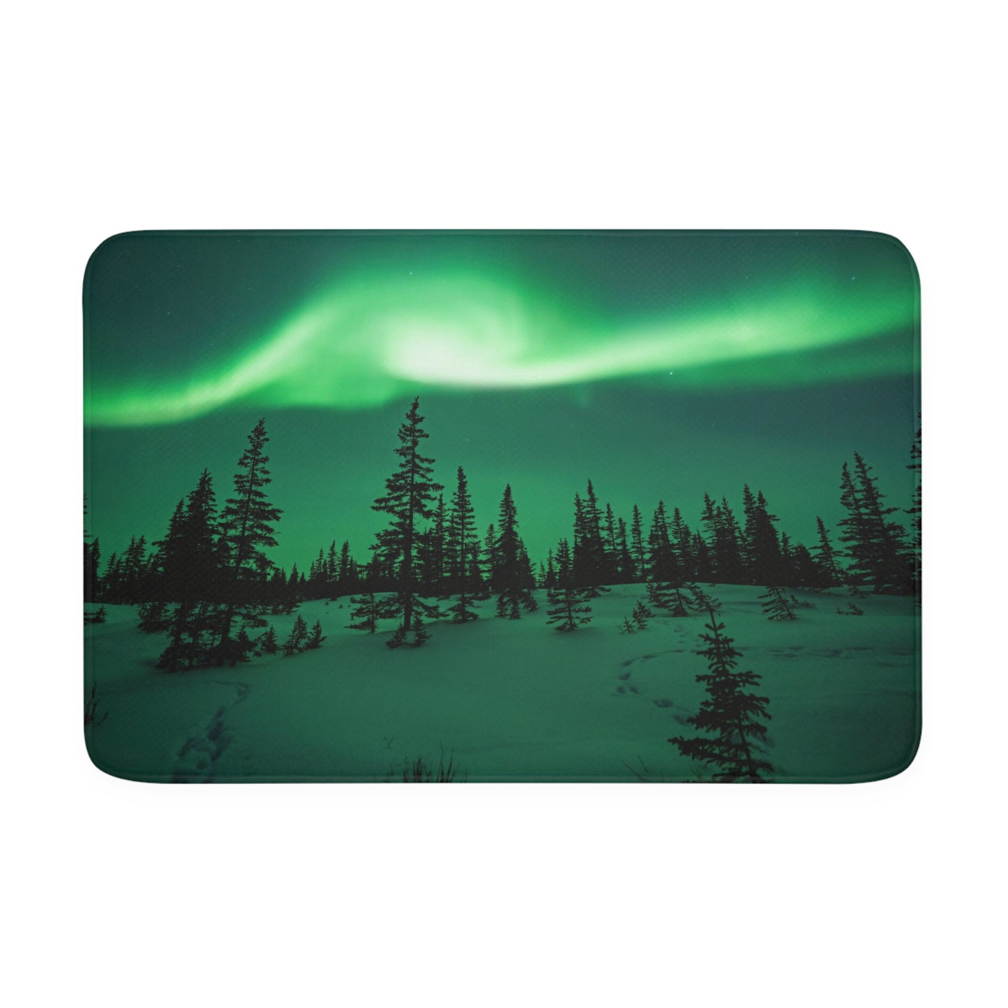 Aurora Borealis Memory Foam Bath Mat