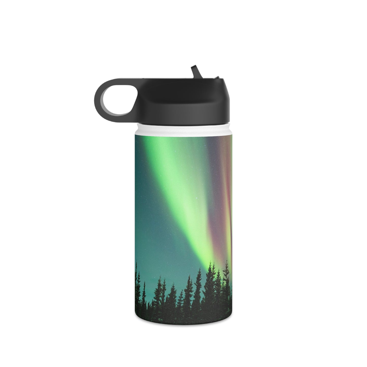 Aurora Borealis Stainless Steel Water Bottle, Standard Lid