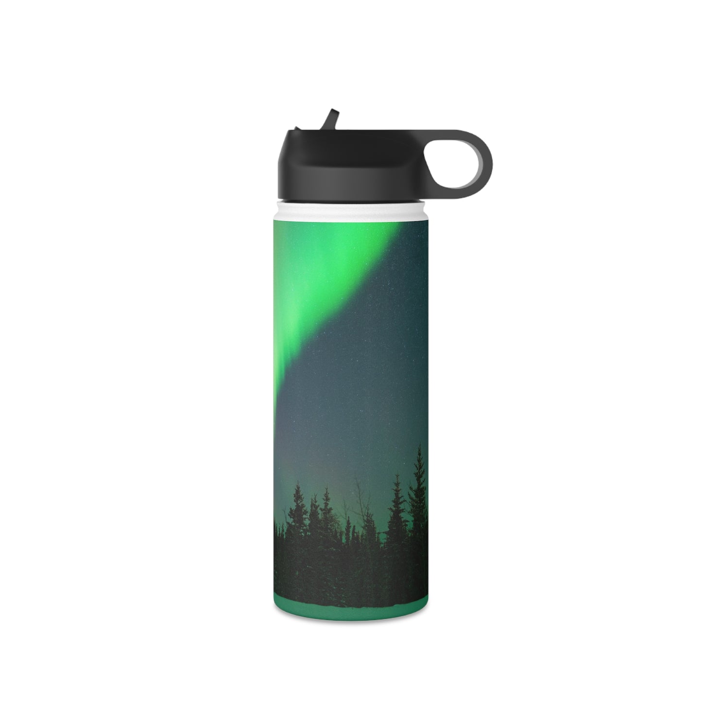 Aurora Borealis Stainless Steel Water Bottle, Standard Lid