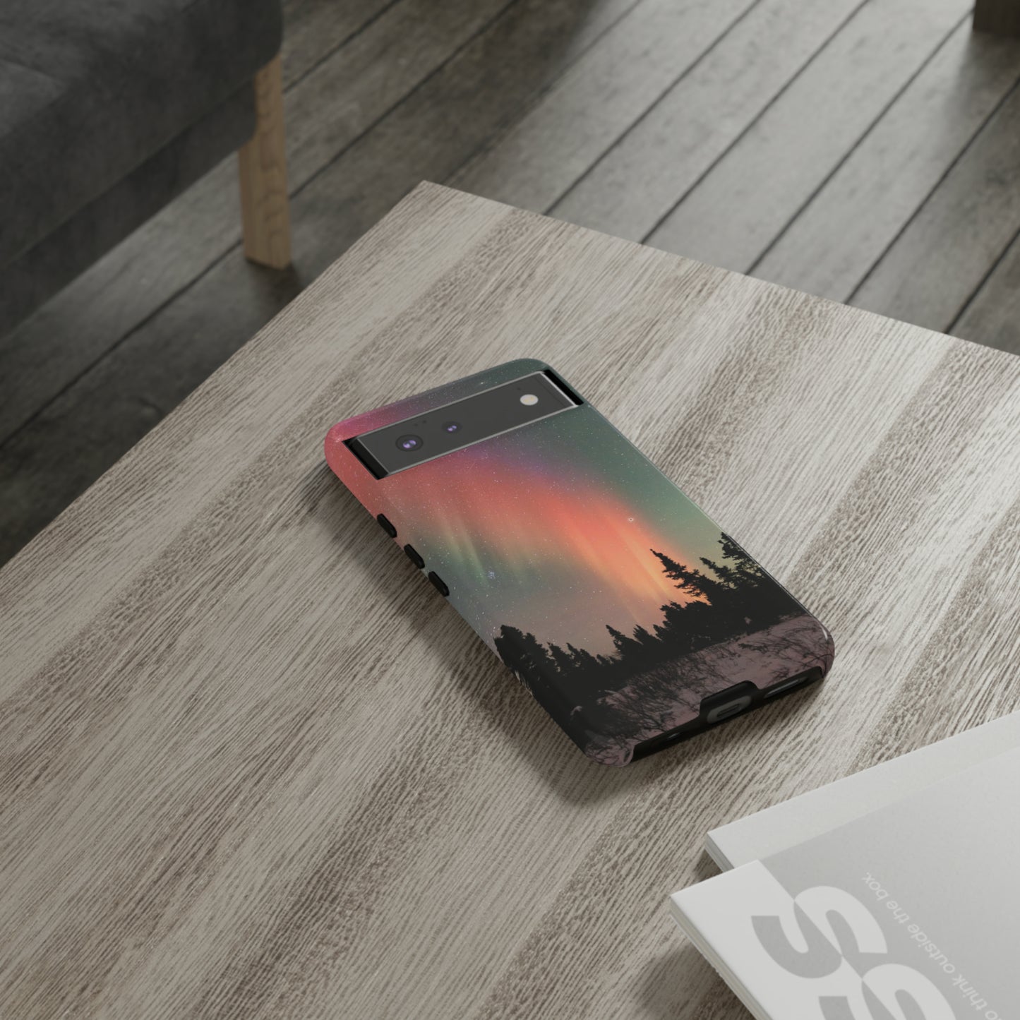 Red Aurora Tough Phone Case