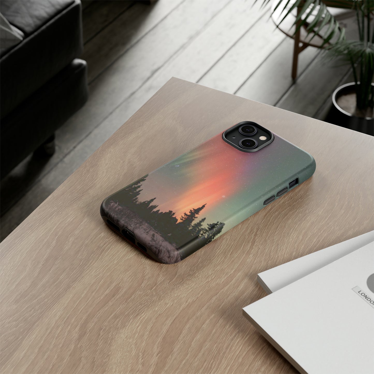 Red Aurora Tough Phone Case