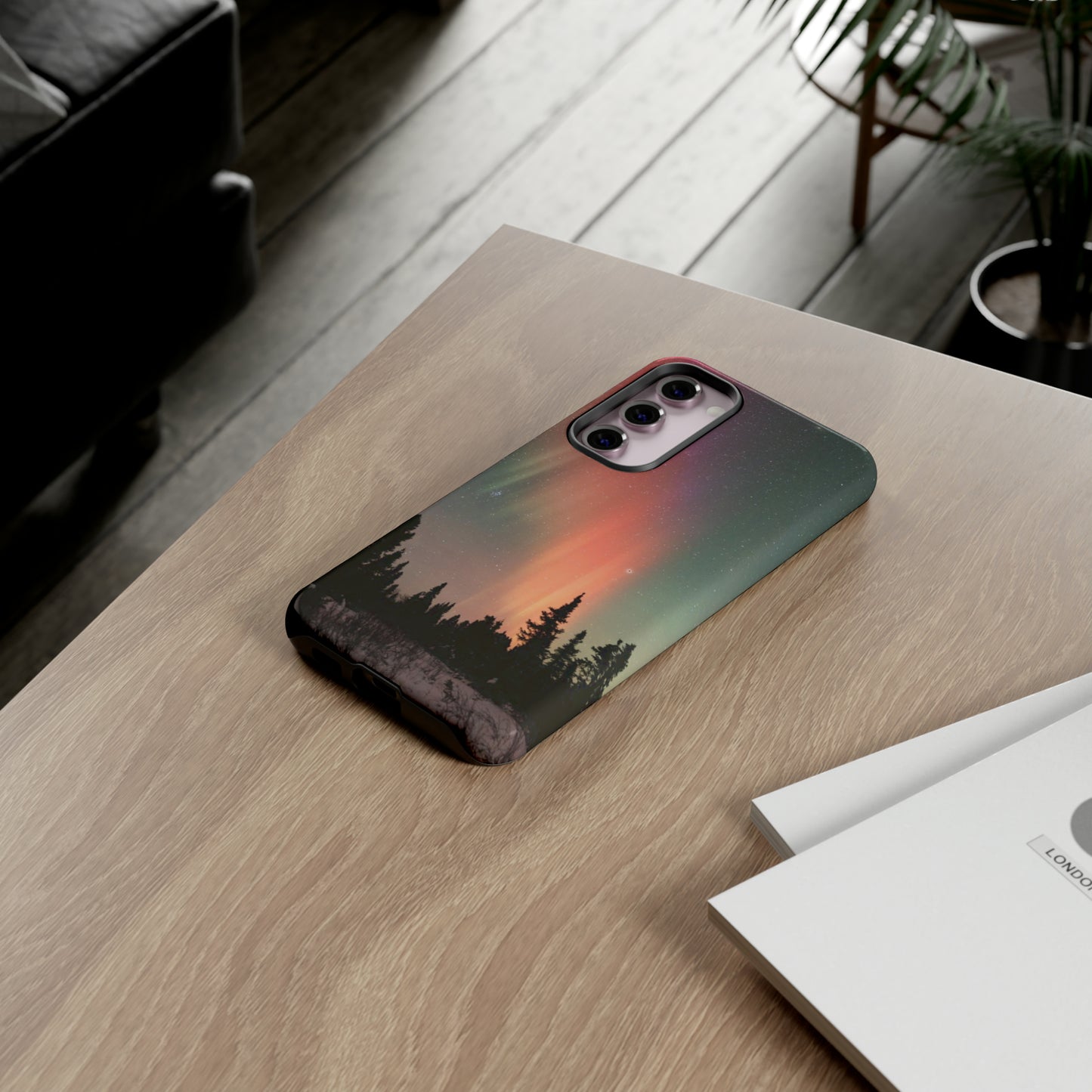 Red Aurora Tough Phone Case