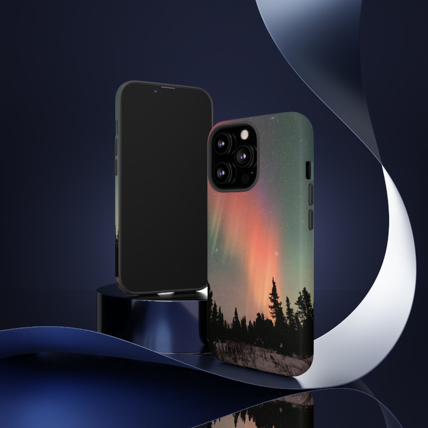 Red Aurora Tough Phone Case