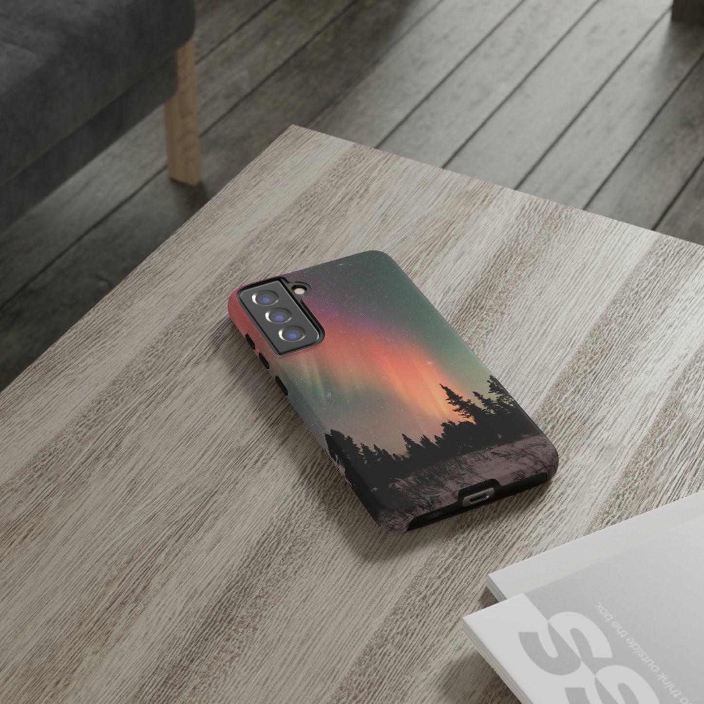 Red Aurora Tough Phone Case