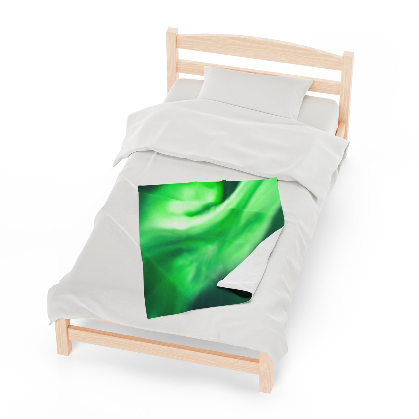 Aurora Borealis Corona Pattern Velveteen Plush Blanket