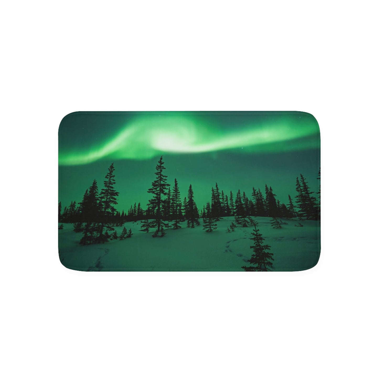 Aurora Borealis Memory Foam Bath Mat
