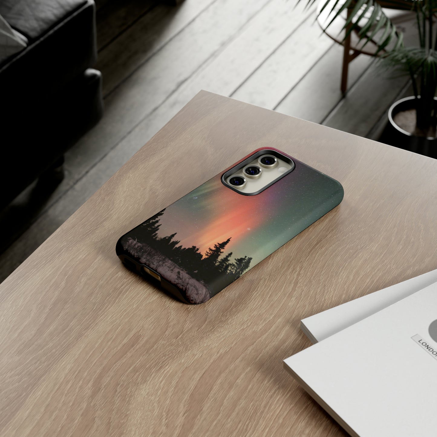 Red Aurora Tough Phone Case