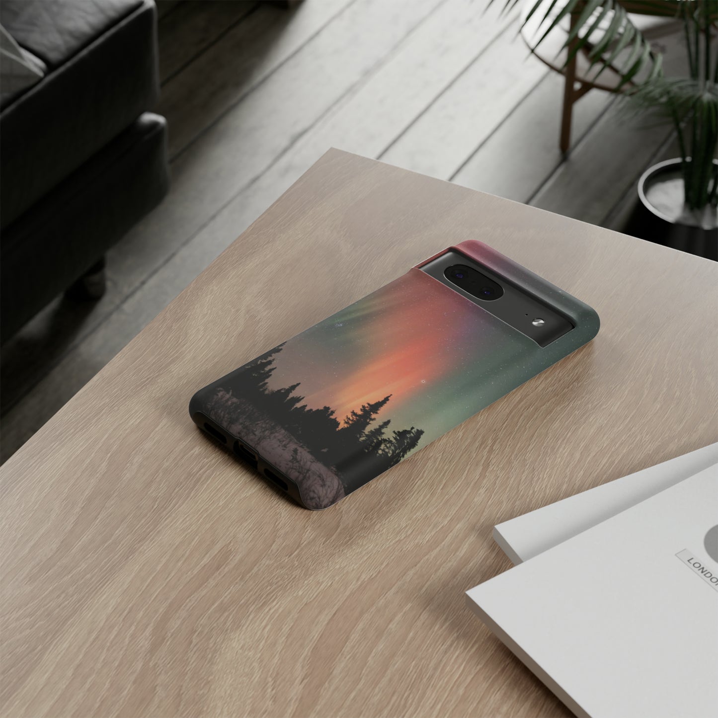 Red Aurora Tough Phone Case
