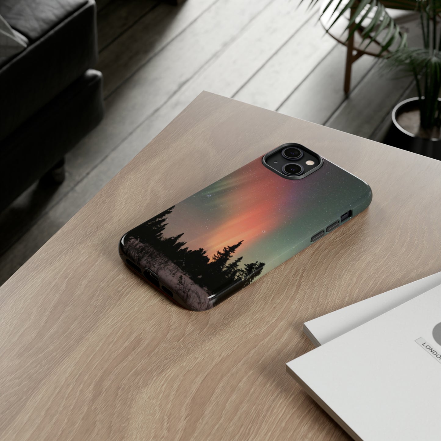 Red Aurora Tough Phone Case