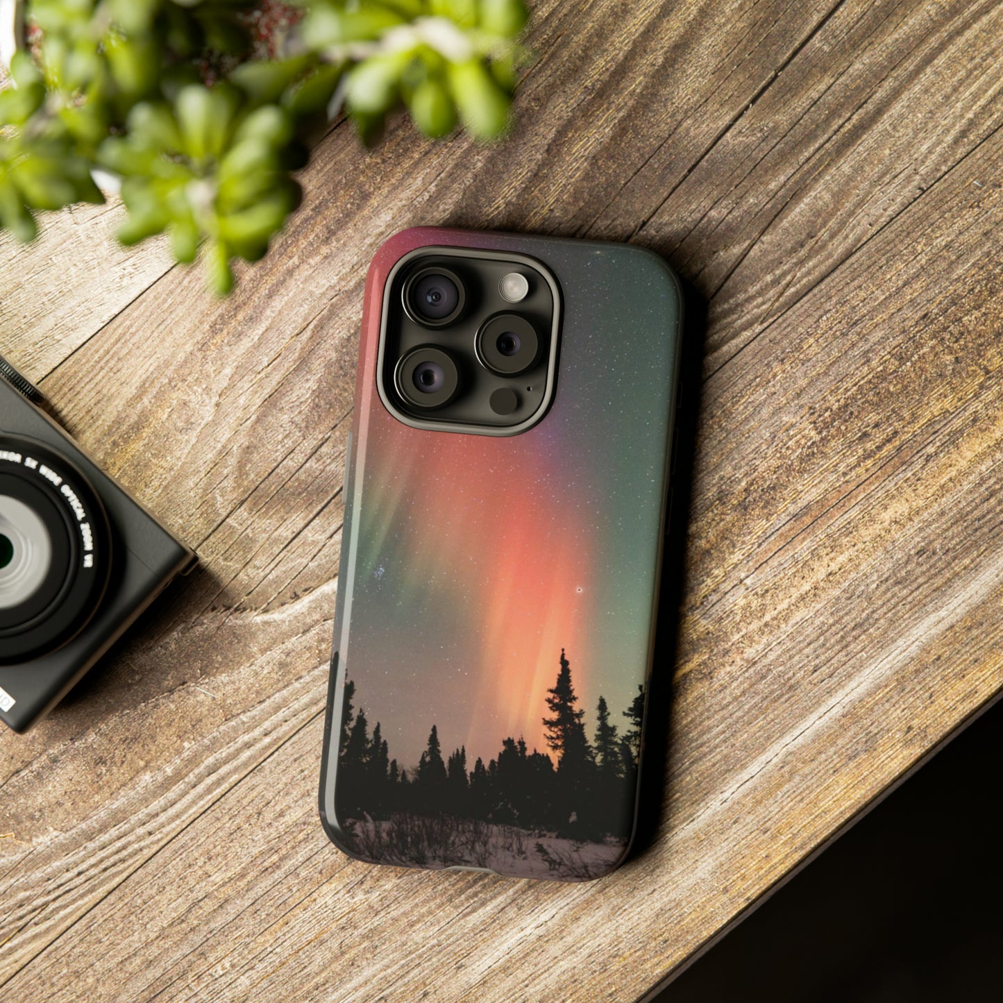 Red Aurora Tough Phone Case