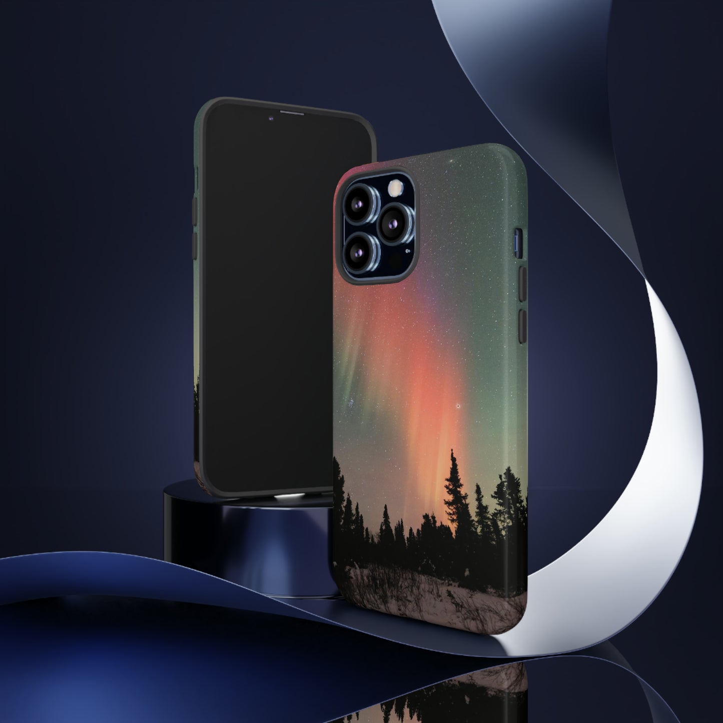 Red Aurora Tough Phone Case