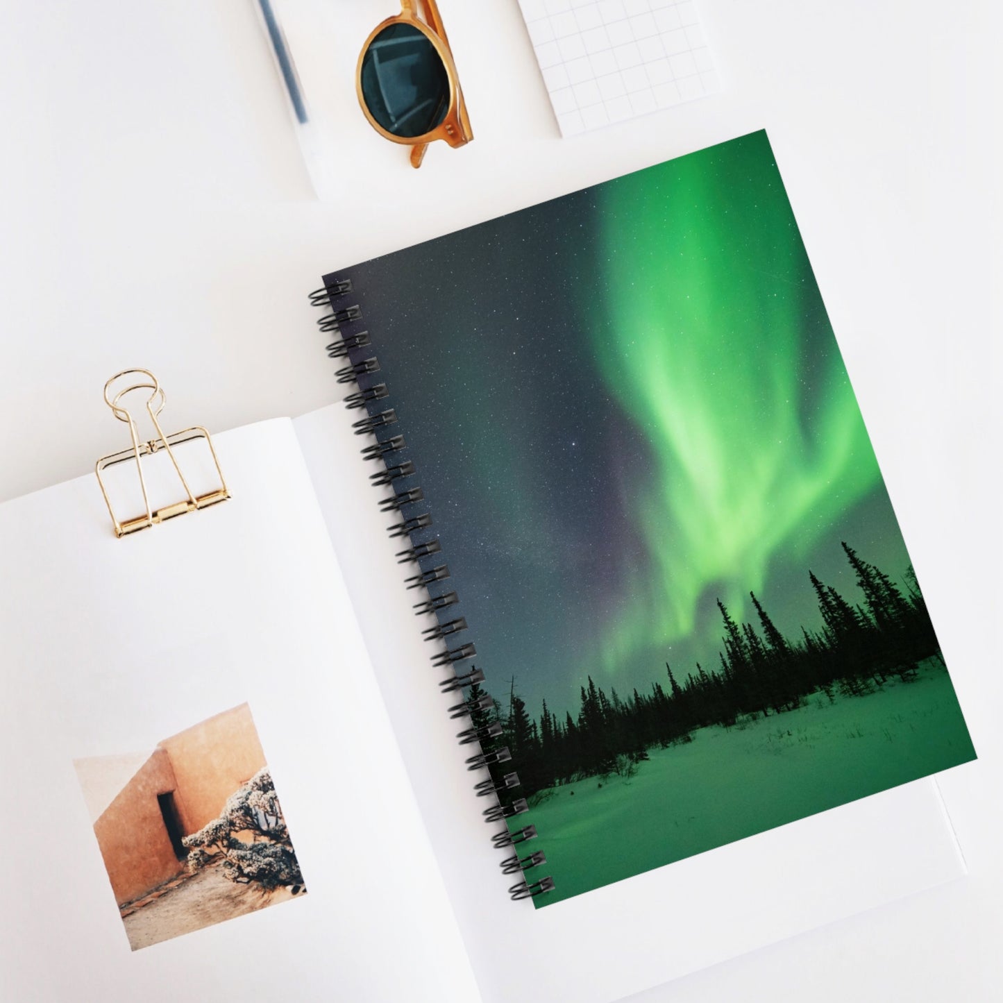 Aurora Borealis Spiral Notebook - Ruled Line
