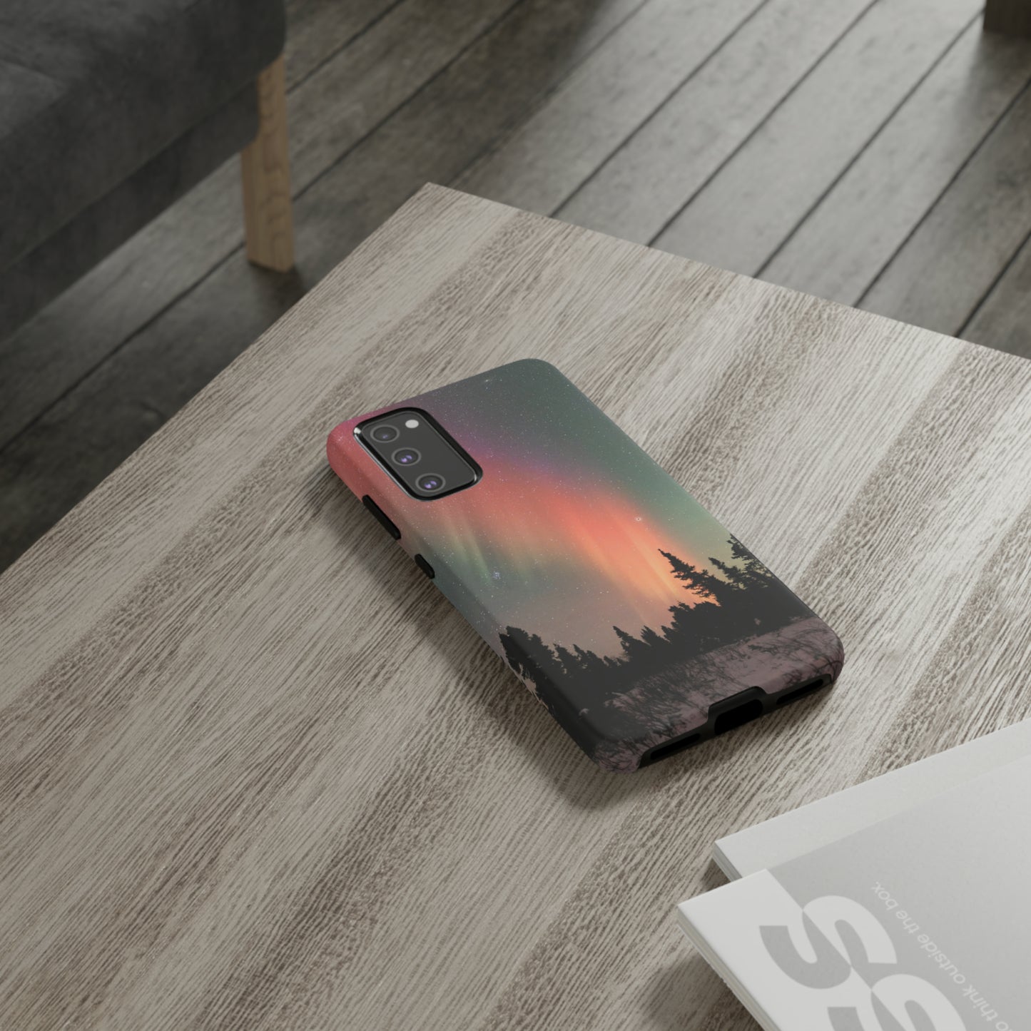 Red Aurora Tough Phone Case