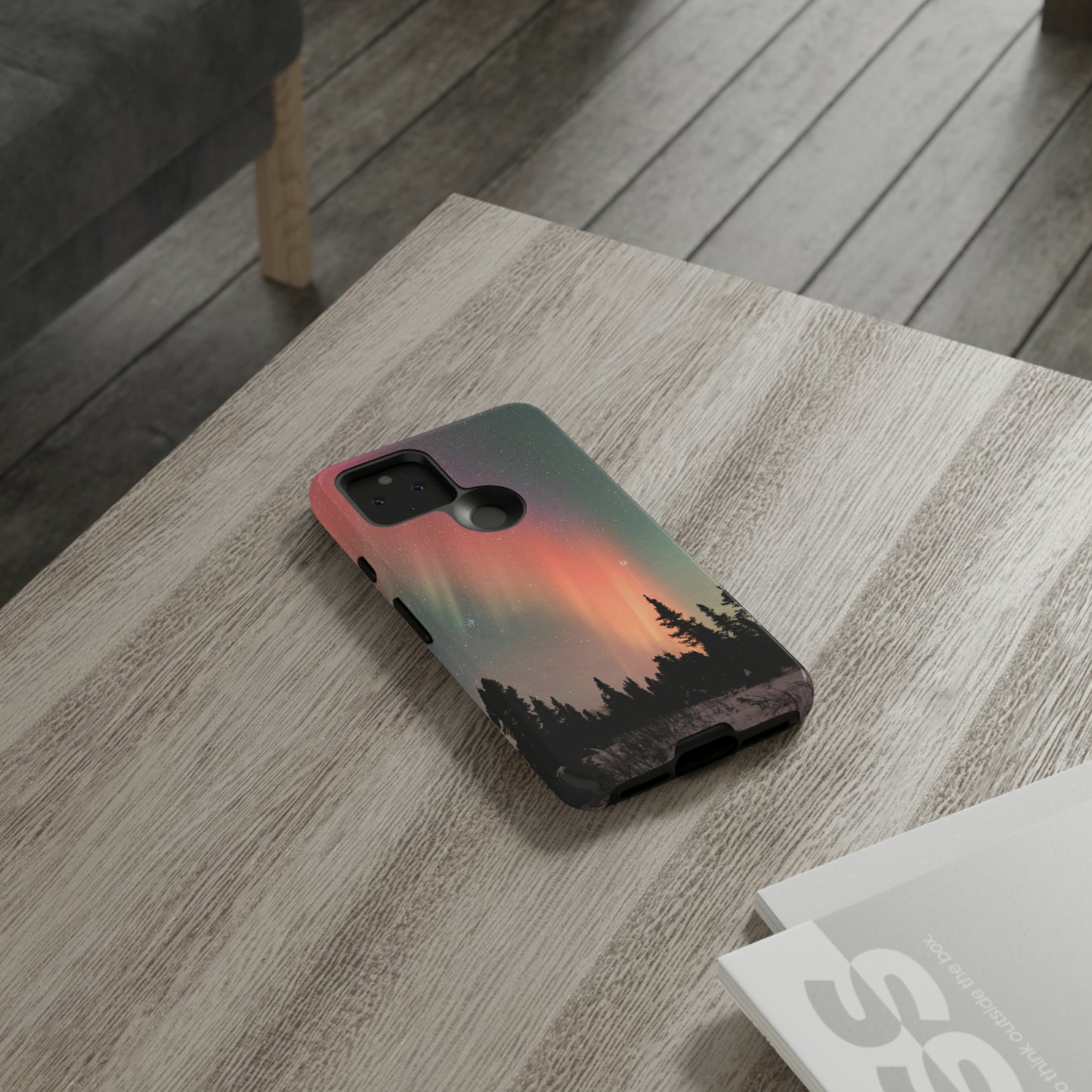 Red Aurora Tough Phone Case