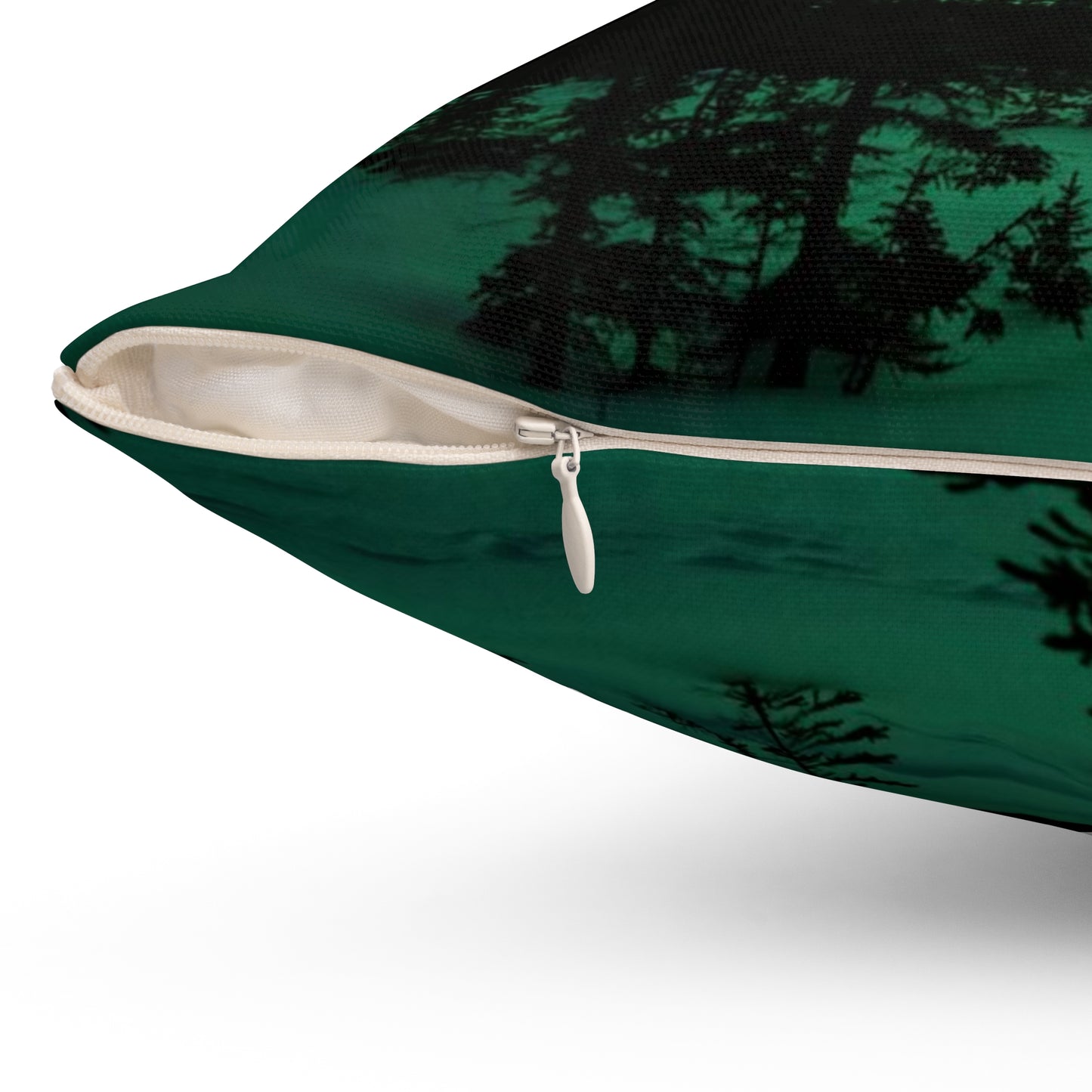 Aurora Borealis Spun Polyester Square Pillow