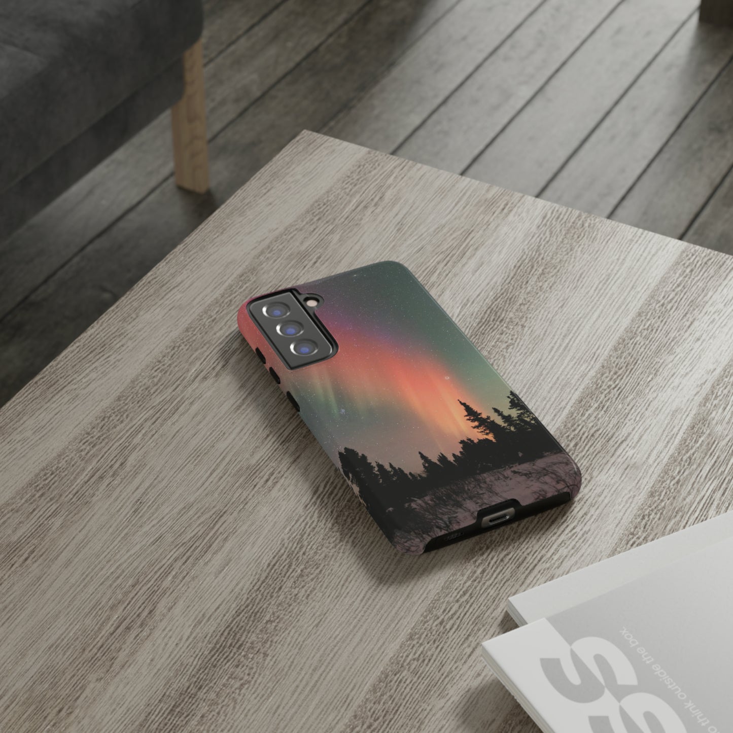 Red Aurora Tough Phone Case