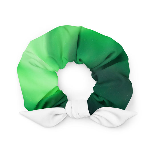 Aurora Borealis Corona Pattern Recycled Scrunchie