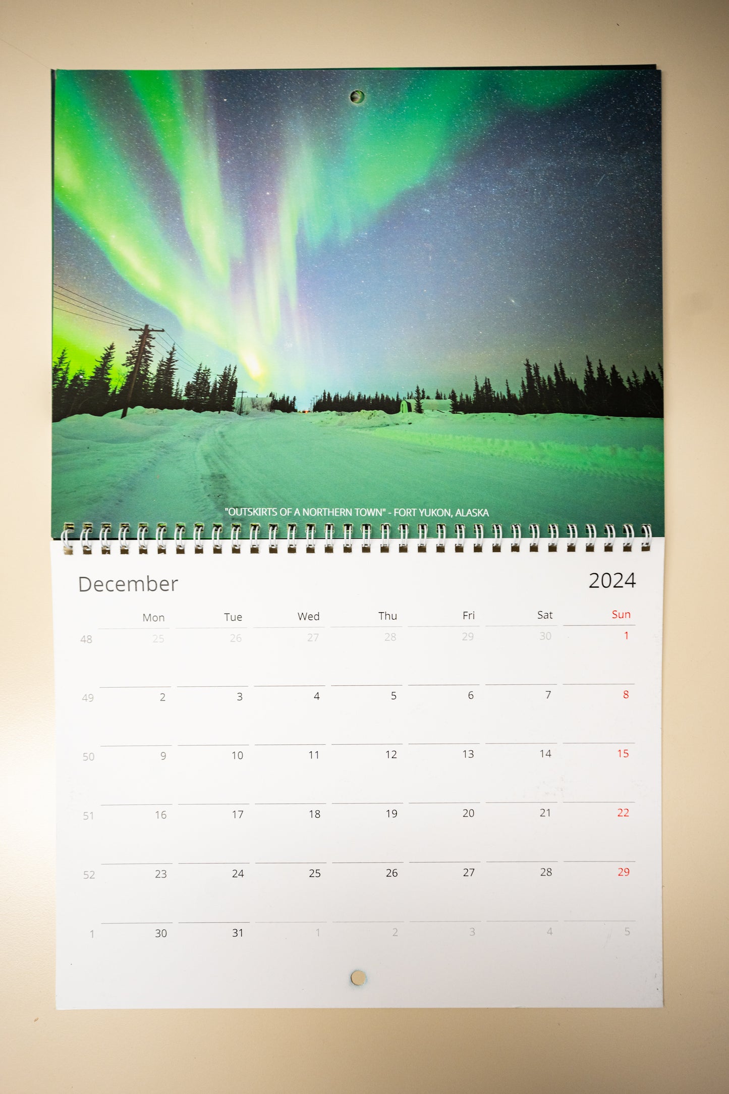 2024 Aurora Borealis Calendar