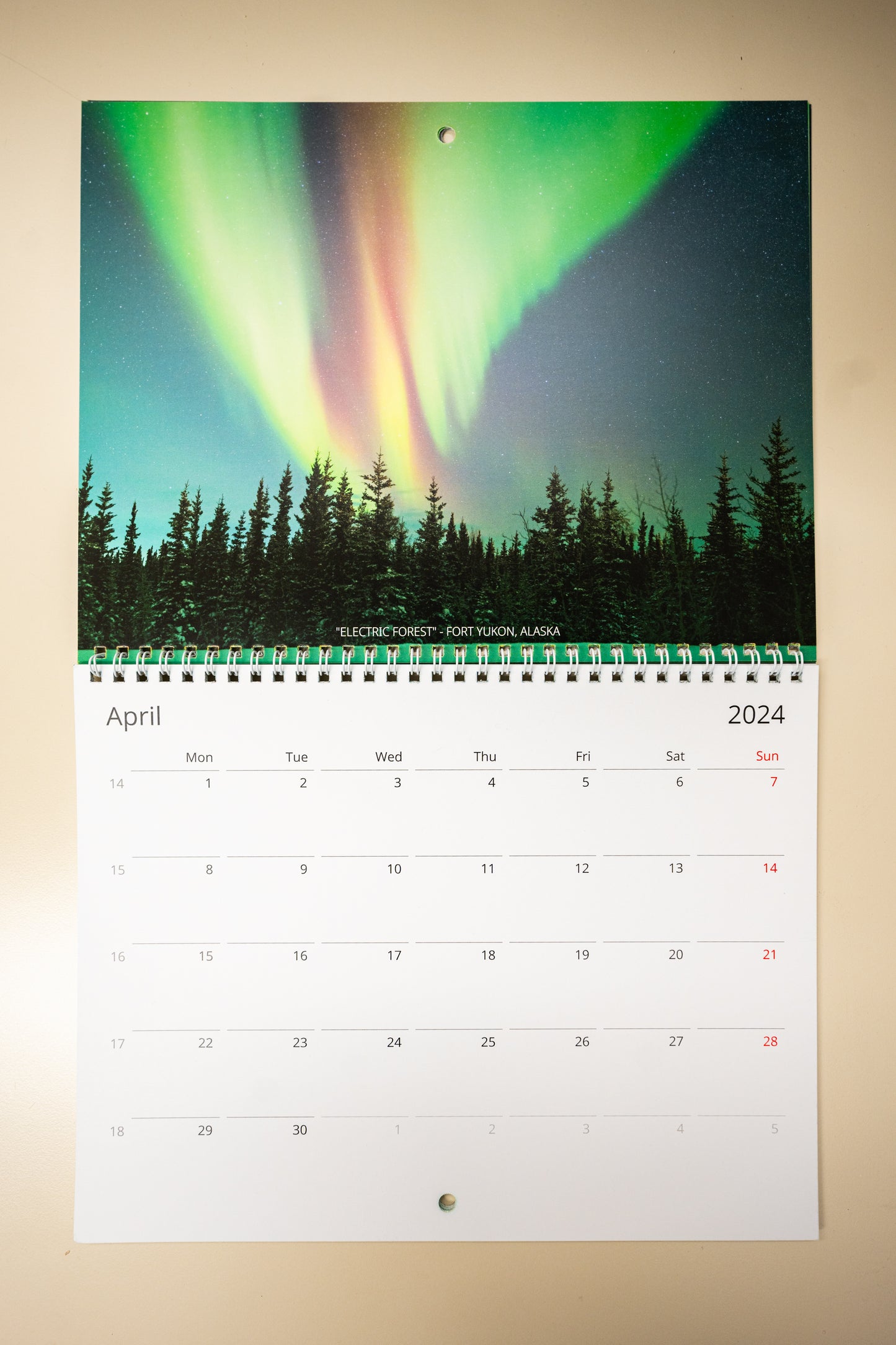 2024 Aurora Borealis Calendar