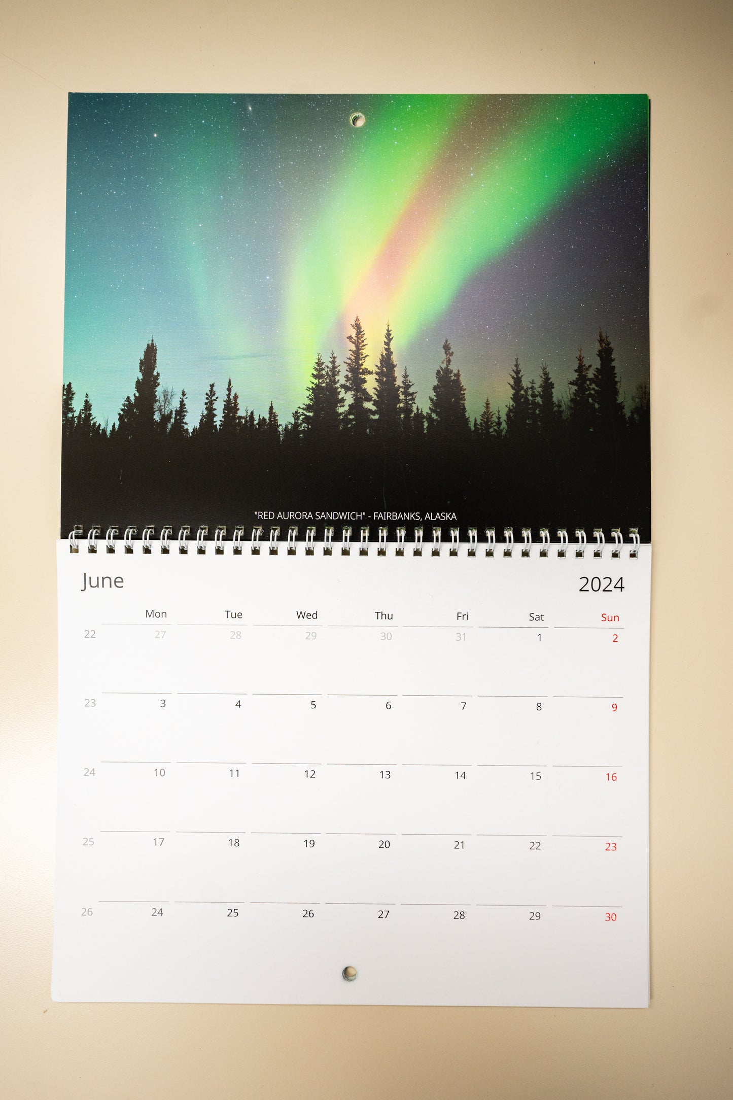2024 Aurora Borealis Calendar