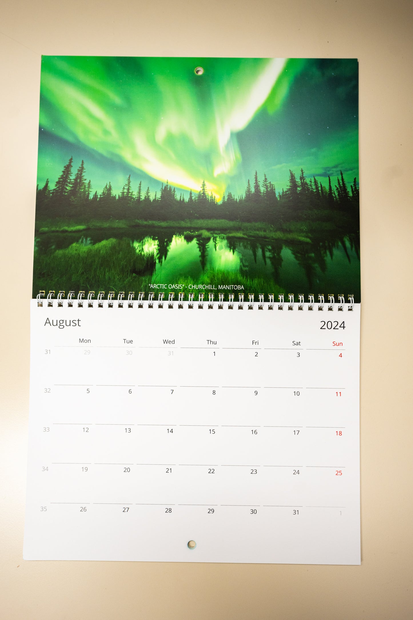 2024 Aurora Borealis Calendar