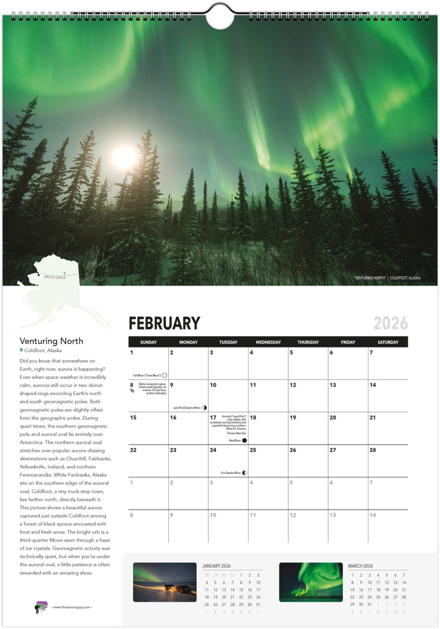 Awesome Auroras - 2026 Calendar (International Version)