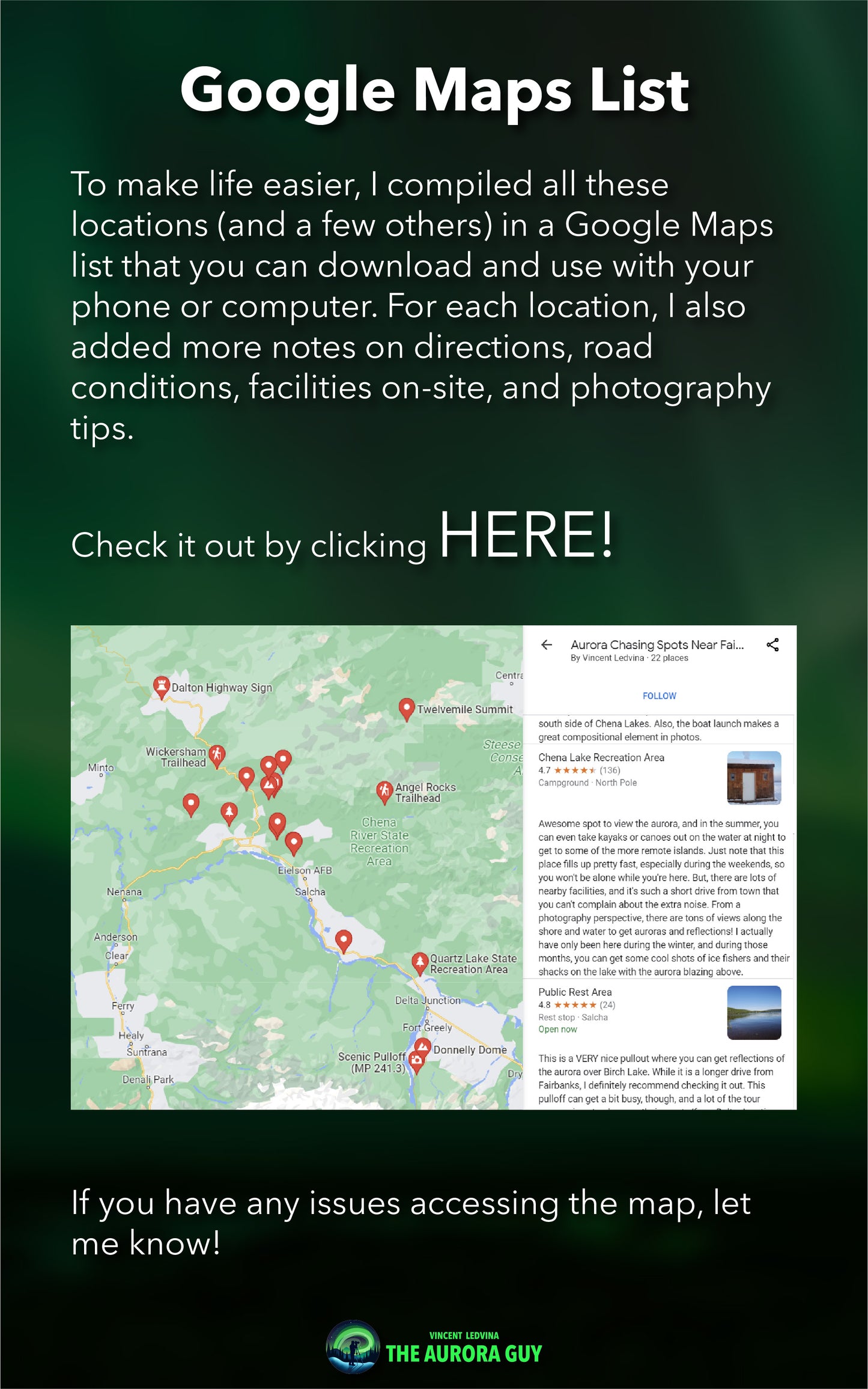 E-Book: My Top Aurora Chasing Locations near Fairbanks, Alaska