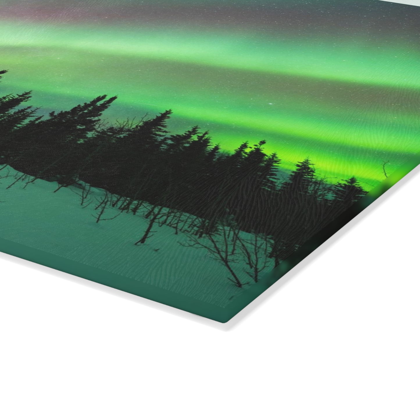 Aurora Borealis Glass Cutting Board