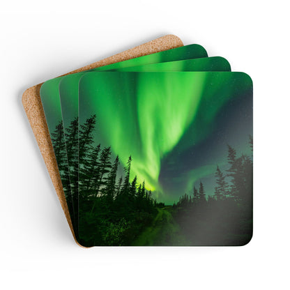 Aurora Borealis Coasters, Set of 4