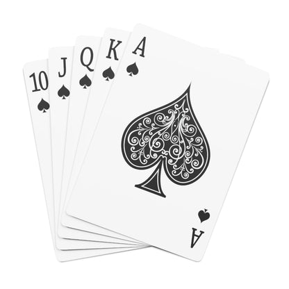 Aurora Borealis Corona Pattern Poker Cards