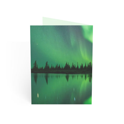 Aurora Borealis Thank You Cards (1, 10, 30, and 50 pcs)