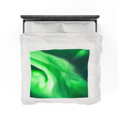 Aurora Borealis Corona Pattern Velveteen Plush Blanket