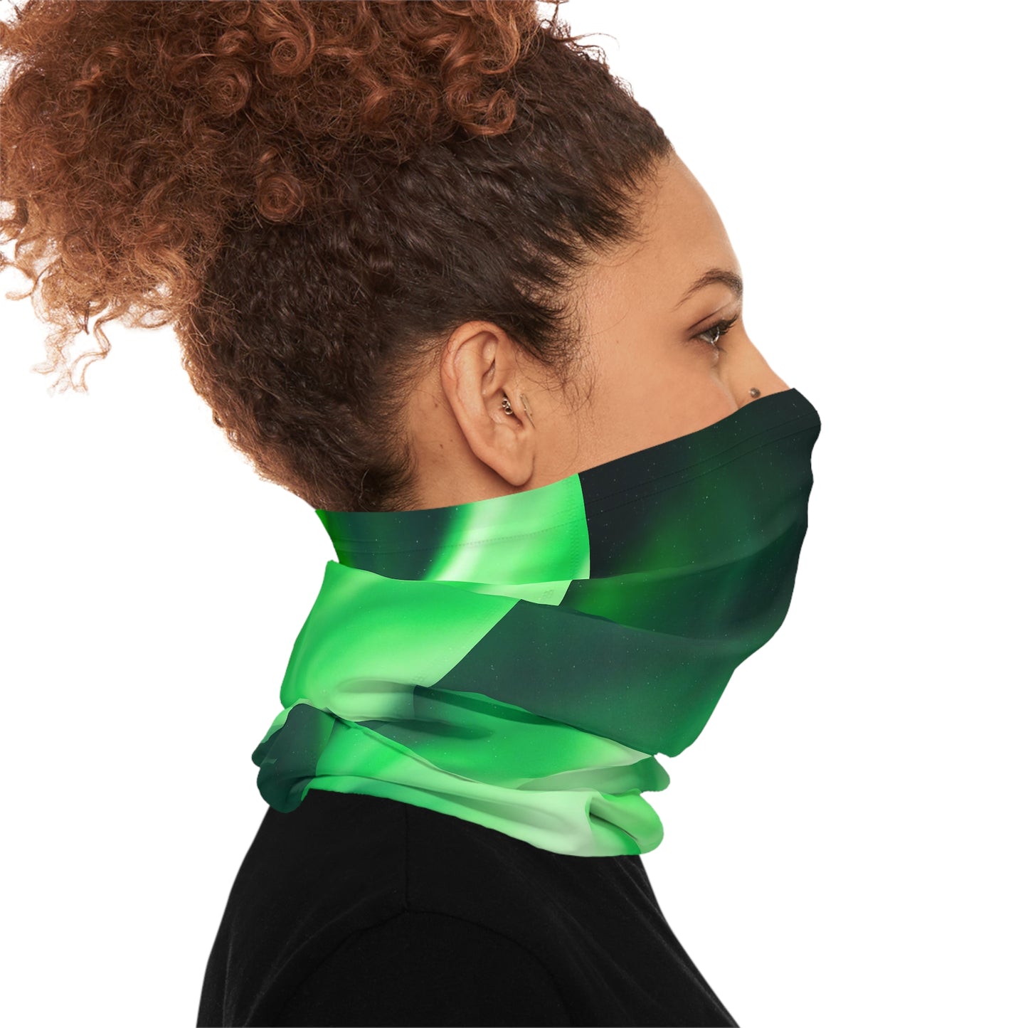 Aurora Borealis Corona Pattern Lightweight Neck Gaiter