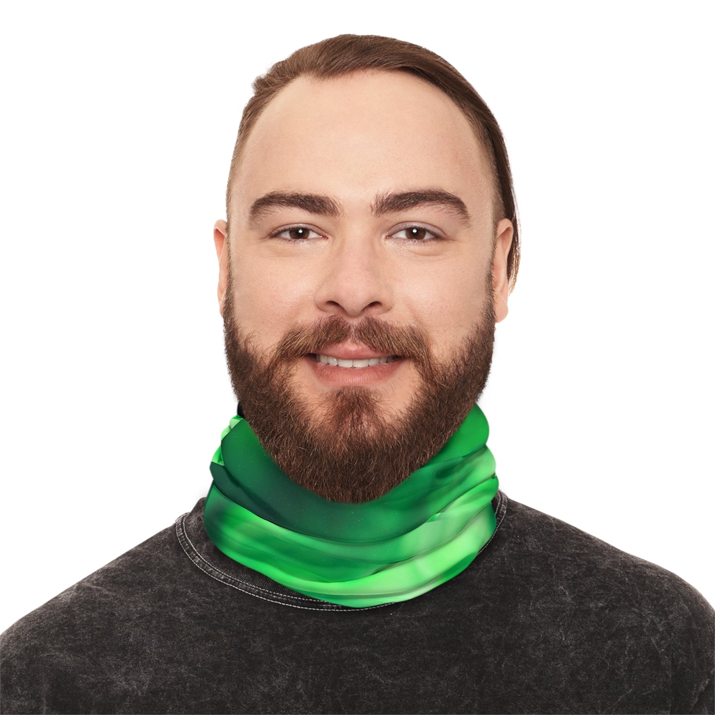 Aurora Borealis Corona Pattern Lightweight Neck Gaiter