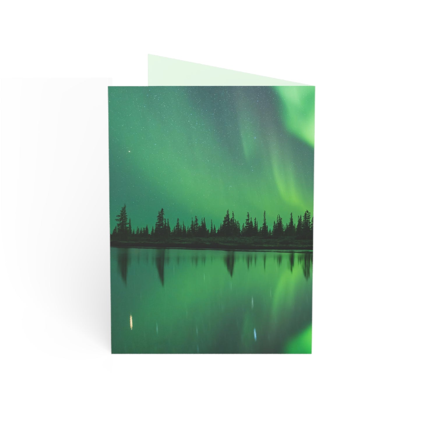 Aurora Borealis Thank You Cards (1, 10, 30, and 50 pcs)