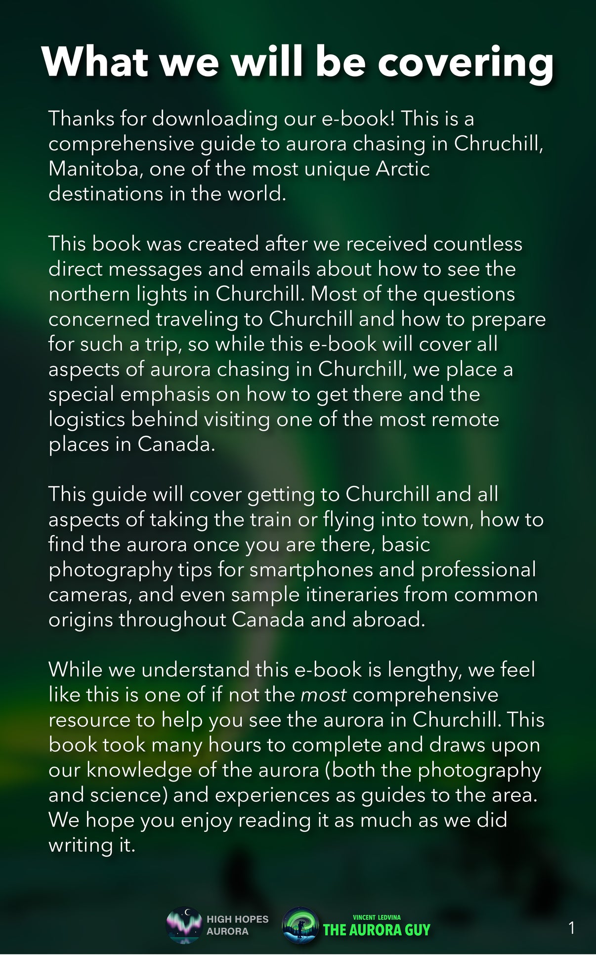 E Book A Complete Guide To Aurora Chasing In Churchill Manitoba
