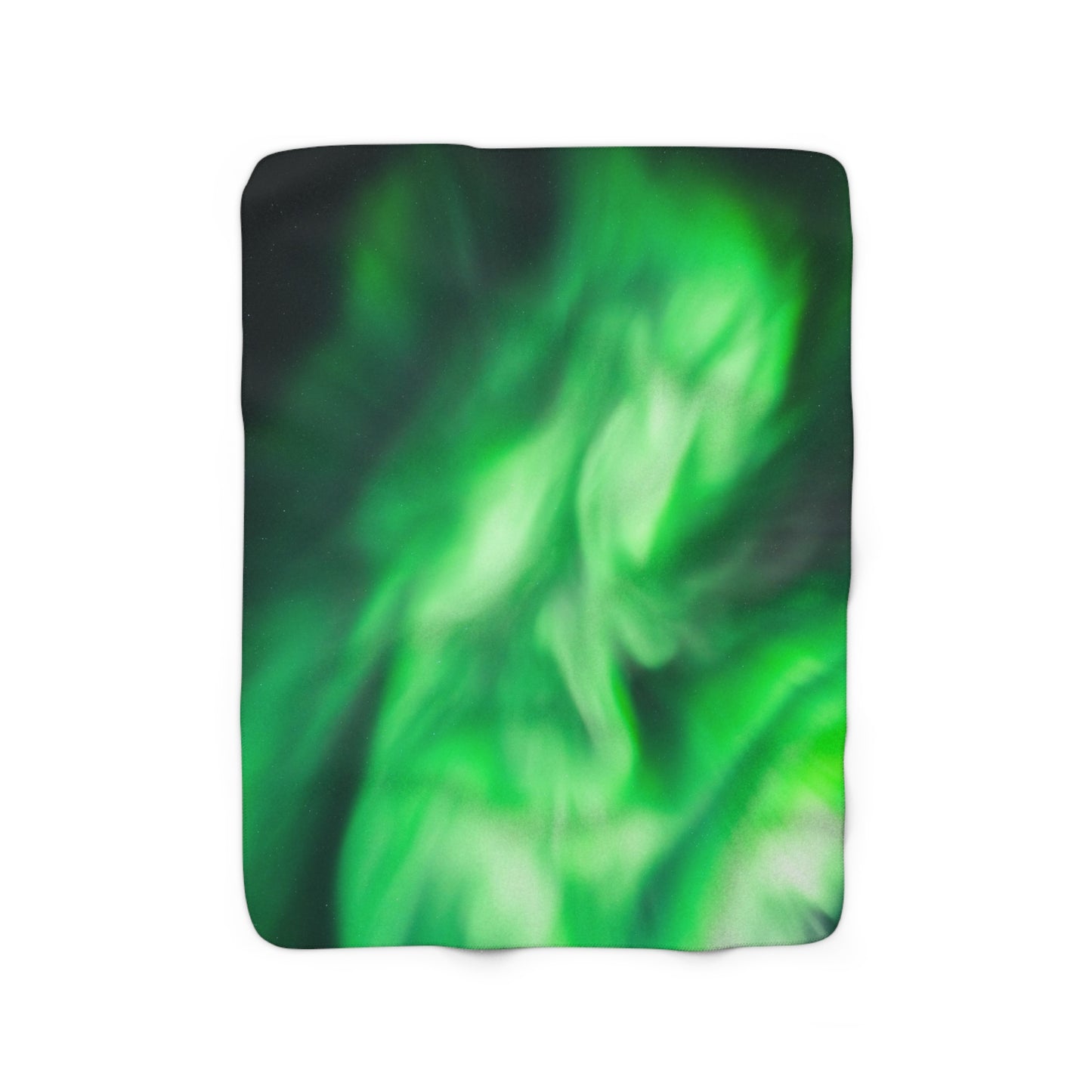 Aurora Borealis Corona Pattern Sherpa Fleece Blanket